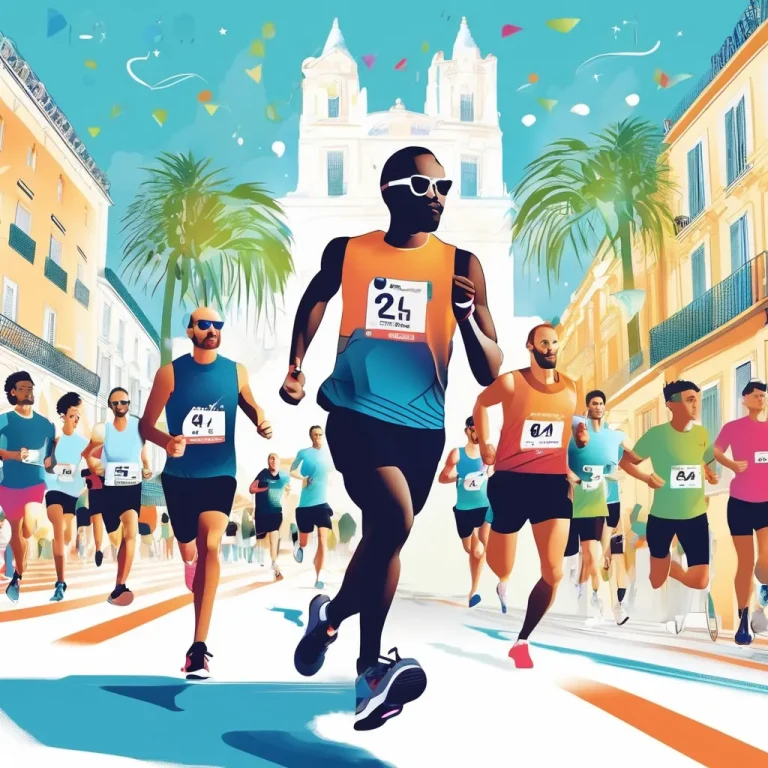 Équipe d’entreprise participant à l’Ekiden du Montpellier Run Festival