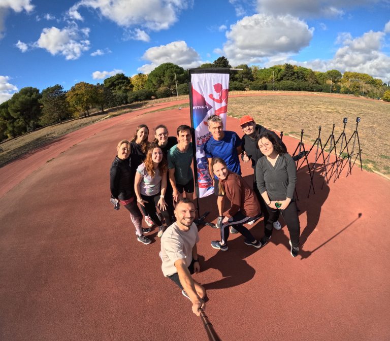 Team building Laser Run à Montpellier avec une entreprise en activité